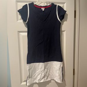 Navy, White and Red T-Shirt Dress!